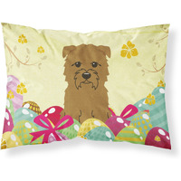 Easter Eggs Glen of Imal Tan Fabric Standard Pillowcase
