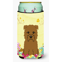 "Caroline's Treasures Easter Eggs Glen of Imal Tan Tall Boy Beverage Insulator Hugger, Multicolor"