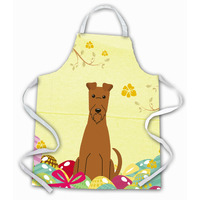"Caroline's Treasures Easter Eggs Irish Terrier Apron, Large, Multicolor"