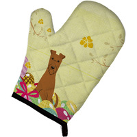 "Caroline's Treasures Easter Eggs Irish Terrier Oven Mitt, Multicolor, 12"" x 8.5"""