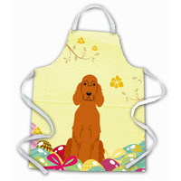 "Caroline's Treasures Easter Eggs Irish Setter Apron, Large, Multicolor"