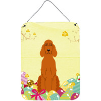"Caroline's Treasures Easter Eggs Irish Setter Metal Print, 16 x 12, Multicolor"