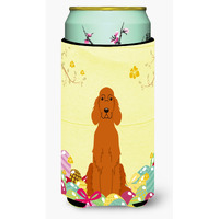 "Caroline's Treasures Easter Eggs Irish Setter Tall Boy Beverage Insulator Hugger, Multicolor"