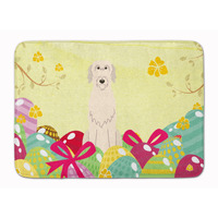"Caroline's Treasures Easter Eggs Irish Wolfhound Machine Washable Memory Foam Mat doormats, Multicolor"