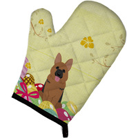 "Caroline's Treasures Easter Eggs German Shepherd Oven Mitt, Multicolor, 12"" x 8.5"""