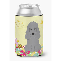 "Caroline's Treasures Easter Eggs Poodle Silver Can or Bottle Hugger, Can Hugger, Multicolor"