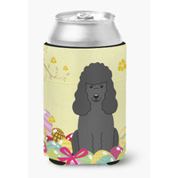 "Caroline's Treasures Easter Eggs Poodle black Can or Bottle Hugger, Can Hugger, Multicolor"