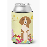 "Caroline's Treasures Easter Eggs Brittany Spaniel Can or Bottle Hugger, Can Hugger, Multicolor"