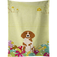 "Caroline's Treasures Easter Eggs Brittany Spaniel Kitchen Towel, Multicolor, 25"" x 15"""