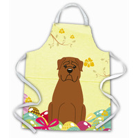 "Caroline's Treasures Easter Eggs Dogue De Bourdeaux Apron, Large, Multicolor"
