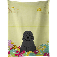 "Caroline's Treasures Easter Eggs Bouvier des Flandres Kitchen Towel, Multicolor, 25"" x 15"""