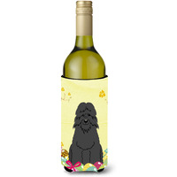 "Caroline's Treasures BB6074LITERK Easter Bouvier des Flandres Wine Bottle Beverage Insulator Hugger, 750ml, Multicolor"