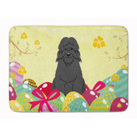 "Caroline's Treasures Easter Eggs Bouvier des Flandres Machine Washable Memory Foam Mat doormats, Multicolor"