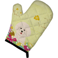 "Caroline's Treasures Easter Eggs Bichon Frise Oven Mitt, Multicolor, 12"" x 8.5"""