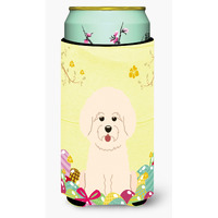 "Caroline's Treasures Easter Eggs Bichon Frise Tall Boy Beverage Insulator Hugger, Multicolor"