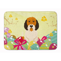"Caroline's Treasures Easter Eggs Petit Basset Griffon Veenden Machine Washable Memory Foam Mat doormats, Multicolor"