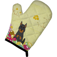 "Caroline's Treasures Easter Eggs Beauce Shepherd Dog Oven Mitt, Multicolor, 12"" x 8.5"""