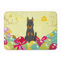 "Caroline's Treasures Easter Eggs Beauce Shepherd Dog Machine Washable Memory Foam Mat doormats, Multicolor"