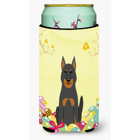 "Caroline's Treasures Easter Eggs Beauce Shepherd Dog Tall Boy Beverage Insulator Hugger, Multicolor"