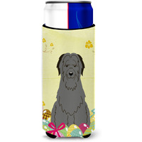 "Caroline's Treasures Easter Eggs Briard black Michelob Ultra Hugger For Slim Cans, Slim Can, Multicolor"