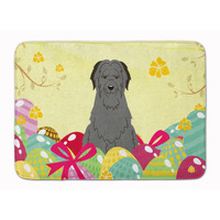 "Caroline's Treasures Easter Eggs Briard Black Machine Washable Memory Foam Mat doormats, Multicolor"