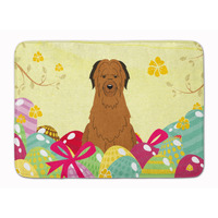 "Caroline's Treasures Easter Eggs Briard Brown Machine Washable Memory Foam Mat doormats, Multicolor"