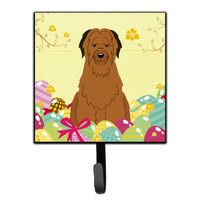 "Caroline's Treasures Easter Eggs Briard Brown Wall Hook, Small, Multicolor"