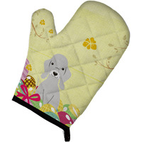 "Caroline's Treasures Easter Eggs Bedlington Terrier Blue Oven Mitt, Multicolor, 12"" x 8.5"""