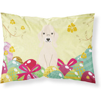 Easter Eggs Bedlington Terrier Sandy Fabric Standard Pillowcase