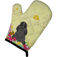 "Caroline's Treasures Easter Eggs Cocker Spaniel Black Oven Mitt, Multicolor, 12"" x 8.5"""