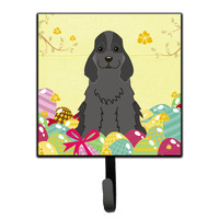 "Caroline's Treasures Easter Eggs Cocker Spaniel Black Wall Hook, Small, Multicolor"