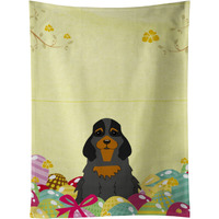 "Caroline's Treasures Easter Eggs Cocker Spaniel Black Tan Kitchen Towel, Multicolor, 25"" x 15"""