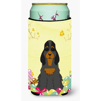 "Caroline's Treasures Easter Cocker Spaniel black Tan Tall Boy Beverage Insulator Hugger, Multicolor"