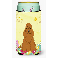 "Caroline's Treasures Easter Eggs Cocker Spaniel Red Tall Boy Beverage Insulator Hugger, Multicolor"