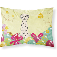 Easter Eggs Dalmatian Fabric Standard Pillowcase