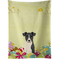 "Caroline's Treasures Easter Eggs Smooth Fox Terrier Kitchen Towel, Multicolor, 25"" x 15"""
