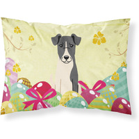 Easter Eggs Smooth Fox Terrier Fabric Standard Pillowcase