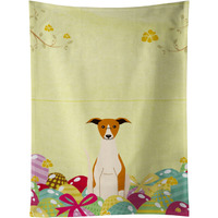 "Caroline's Treasures Easter Eggs Whippet Kitchen Towel, Multicolor, 25"" x 15"""
