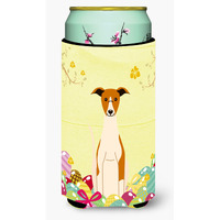 "Caroline's Treasures Easter Eggs Whippet Tall Boy Beverage Insulator Hugger, Multicolor"