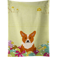 "Caroline's Treasures Easter Eggs Corgi Kitchen Towel, Multicolor, 25"" x 15"""