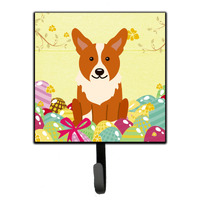 "Caroline's Treasures Easter Eggs Corgi Wall Hook, Small, Multicolor"