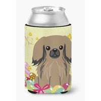 "Caroline's Treasures Easter Eggs Pekingnese Tan Can or Bottle Hugger, Can Hugger, Multicolor"
