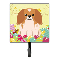 "Caroline's Treasures Easter Eggs Pekingnese Red White Wall Hook, Small, Multicolor"