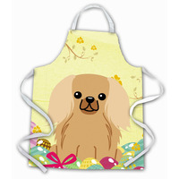 "Caroline's Treasures Easter Eggs Pekingnese Fawn Sable Apron, Large, Multicolor"