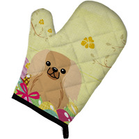 "Caroline's Treasures BB6104OVMT Easter Eggs Pekingese Fawn Sable Oven Mitt, Multicolor, 12"" x 8.5"""