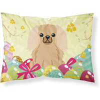 Easter Eggs Pekingnese Fawn Sable Fabric Standard Pillowcase