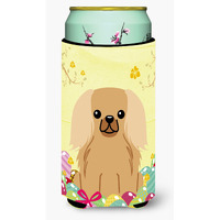 "Caroline's Treasures Easter Eggs Pekingnese Fawn Sable Tall Boy Beverage Insulator Hugger, Multicolor"