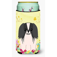 "Caroline's Treasures Easter Eggs Pekingnese black White Tall Boy Beverage Insulator Hugger, Multicolor"