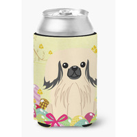 "Caroline's Treasures Easter Eggs Pekingnese Cream Can or Bottle Hugger, Can Hugger, Multicolor"