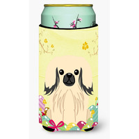 "Caroline's Treasures Easter Eggs Pekingnese Cream Tall Boy Beverage Insulator Hugger, Multicolor"